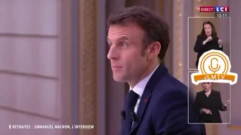 Douche Macron Slips Off 60k watch in the middle of an interview