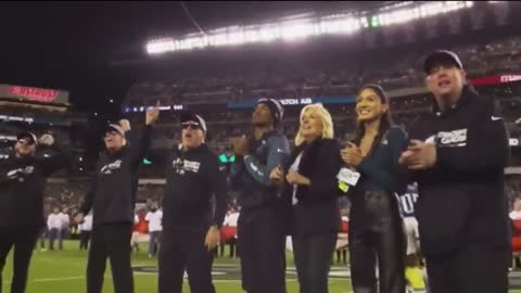 Jill Biden booed at Eagles NFL game in Phila game Crowd chanted F Joe Biden and Let’s go Brandon ?