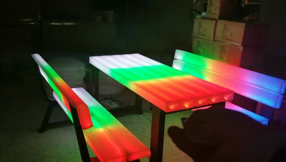 LED Benches+ Table