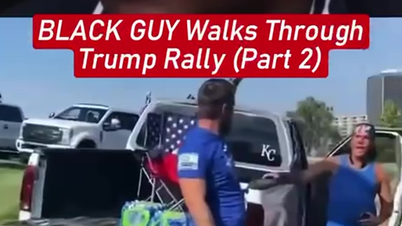 Black Guy Walks through a Trump Rally Pt. 2.