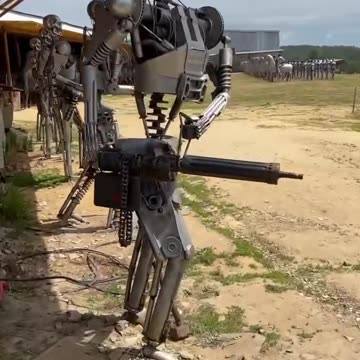 A unit of robot 🤖 soldiers in Irkutsk, Russia