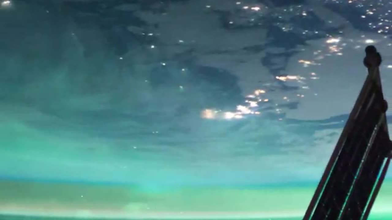 The International Space Station Captures the Northern Lights