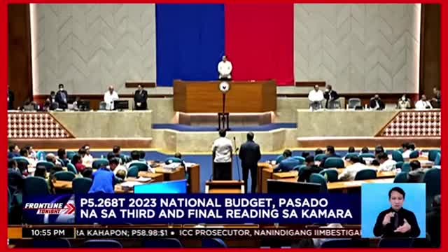 P5.268-T national budgetpara sa 2023, lusot na sa Kamara