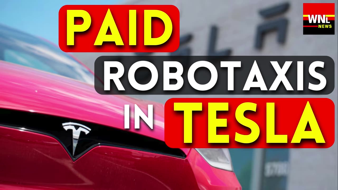 Tesla To Introduce Paid Robotaxis Soon ! World News | Latest News | Elon Musk News | WNL News