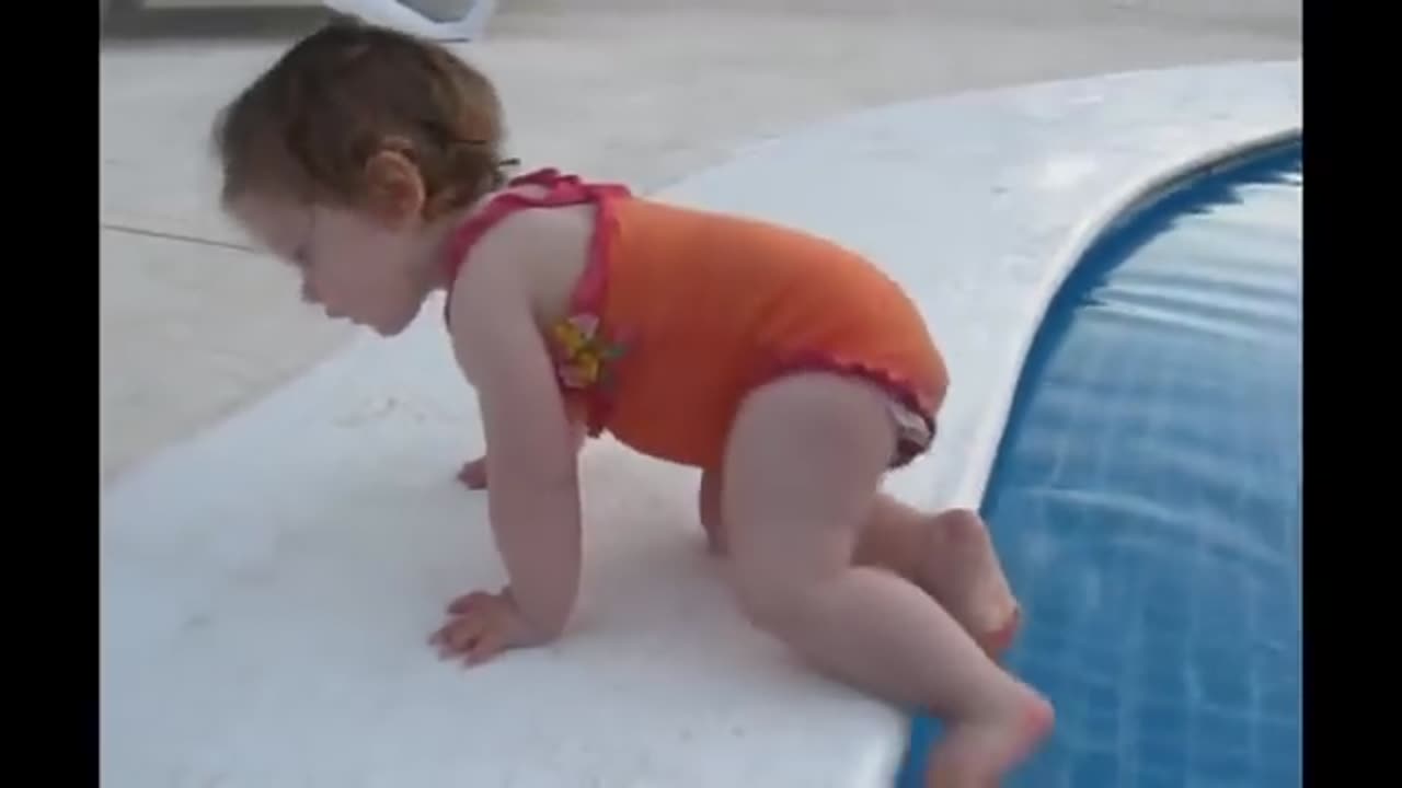 Baby wants to swim