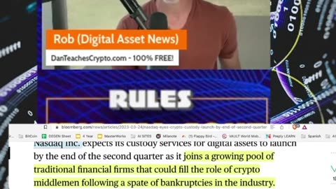 NASDAQ AND CRYPTO CUSTODY THIS IS ONLY THE BEGINNING OF SOMETHING BIG #shorts