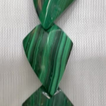 Handmade + Knotting Unique 16” Necklace with Stainless Steel Hook, Malachite