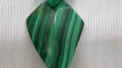Handmade + Knotting Unique 16” Necklace with Stainless Steel Hook, Malachite
