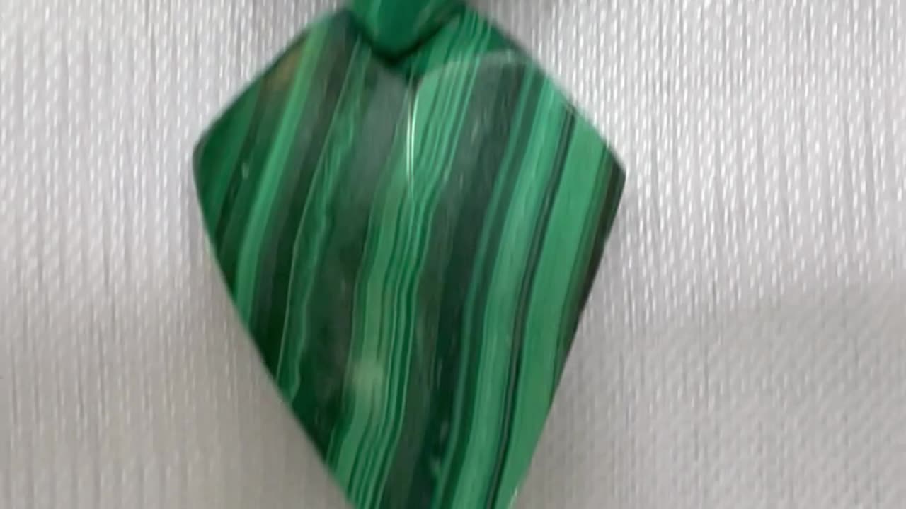 Handmade + Knotting Unique 16” Necklace with Stainless Steel Hook, Malachite