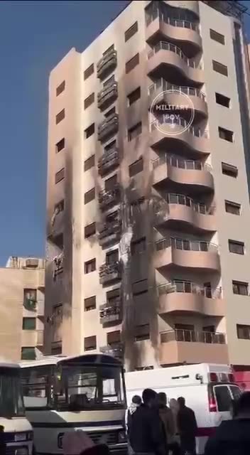 Building targeted in Damascus, Syria by the IDF