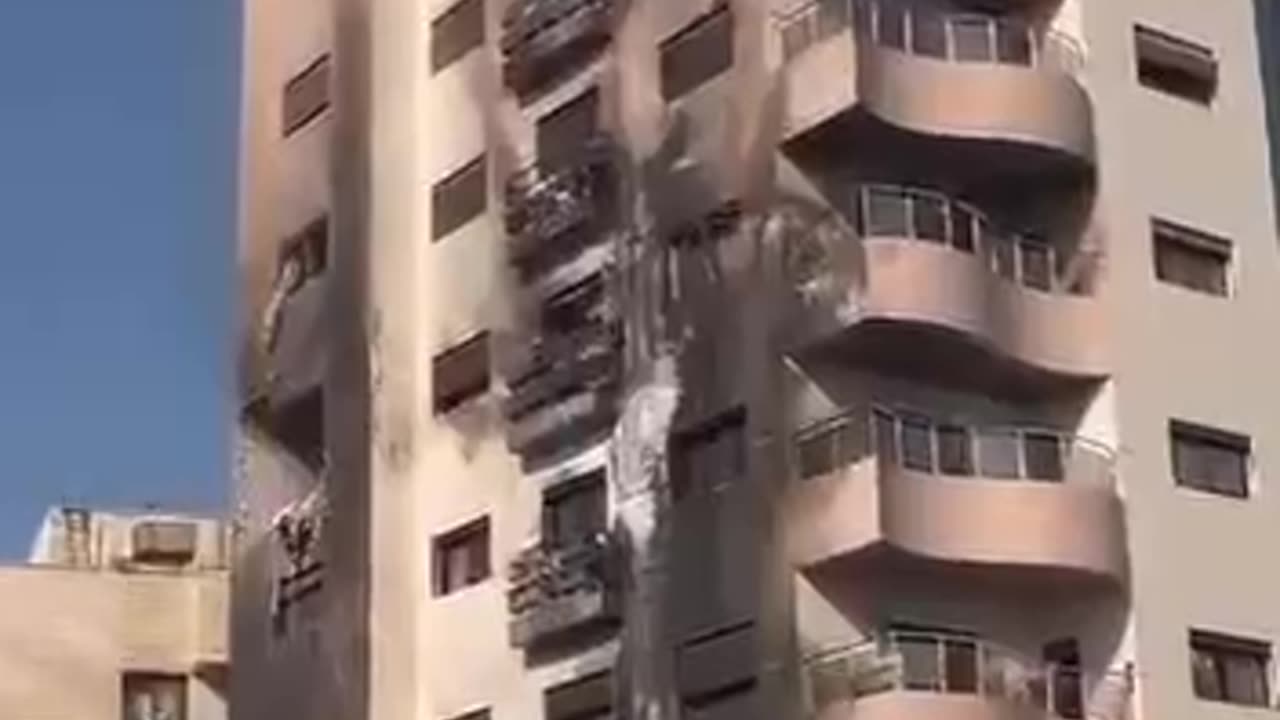 Building targeted in Damascus, Syria by the IDF