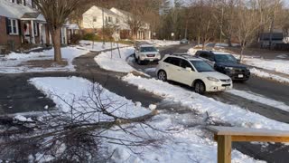 Crossover Crashes Into Tree, Building In Concord