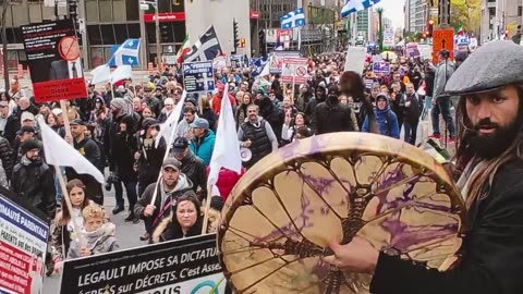 God Help Us -- Montreal Protest March, October 2021