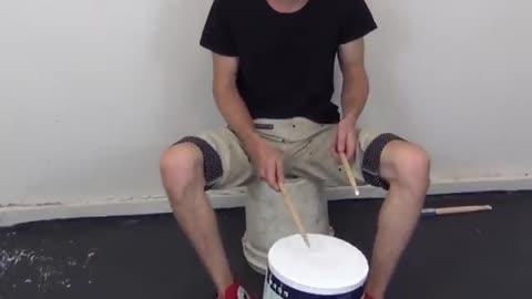 Bucket Drums - Stick flip