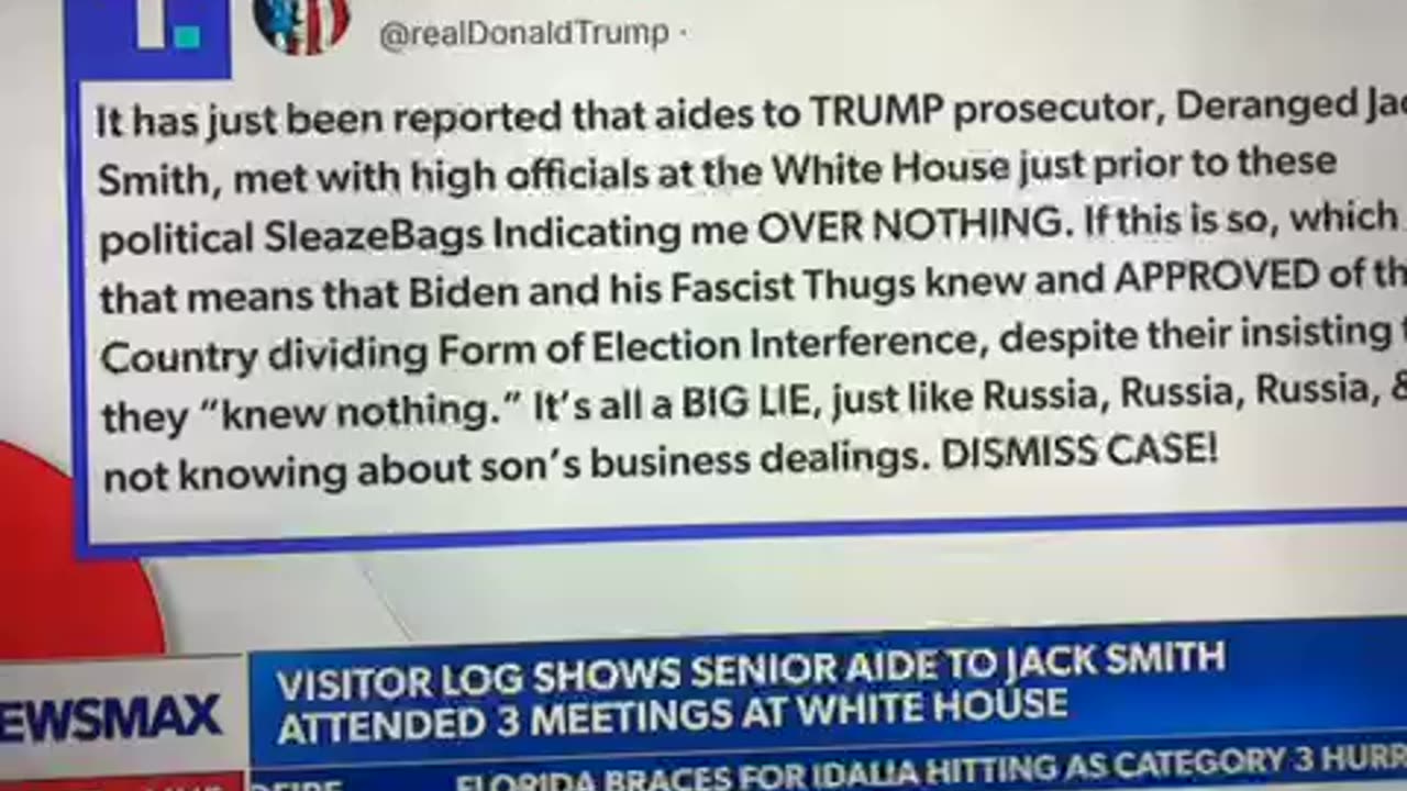 Trump prosecutors had meetings at White House
