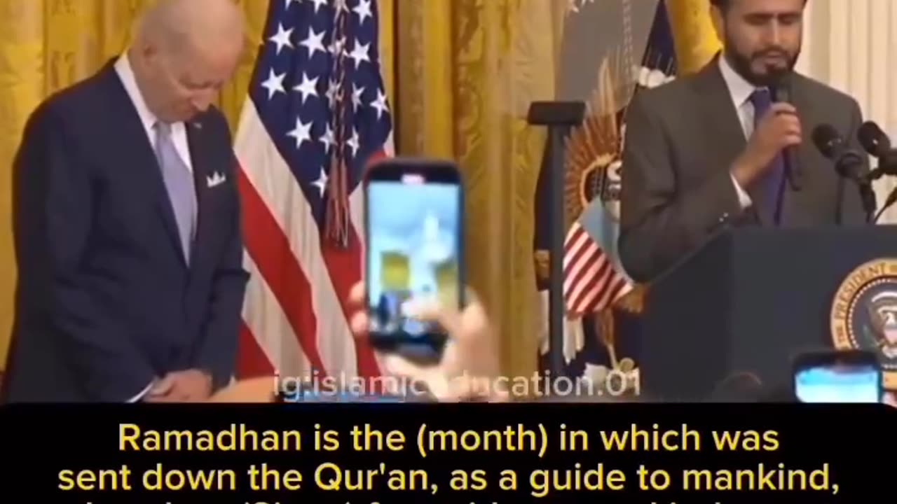 Quran Recitation in the White House. #shorts #viral #trending #biden