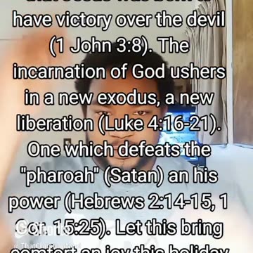 Christ was born to save us from Satan