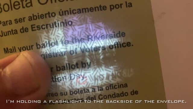 CA Recall Ballot Fraud with Flashlight