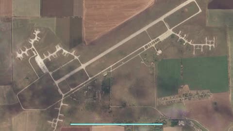 Before and After Airstrikes on Airbase in Crimea