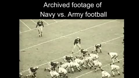 Archived footage of Army–Navy Game