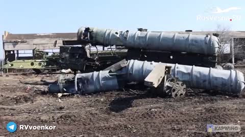 The destroyed base of the Armed Forces of Ukraine with S-300 near Kharkov