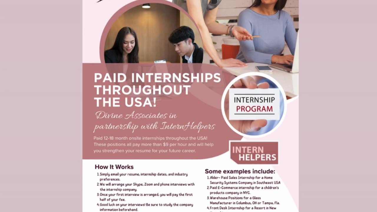 Step Into Success: Paid USA Internships with Divine Associates