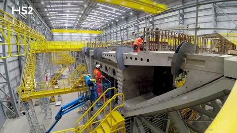 Inside the HS2 mega-factory making the UK's longest railway bridge