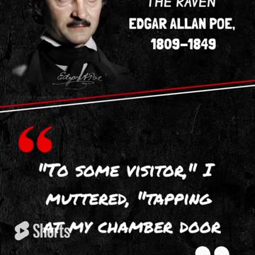 "🖋️ Unforgettable: 'The Raven' Best Poem You've Ever Heard | #Shorts #Quotes #Viral 🌟📜"