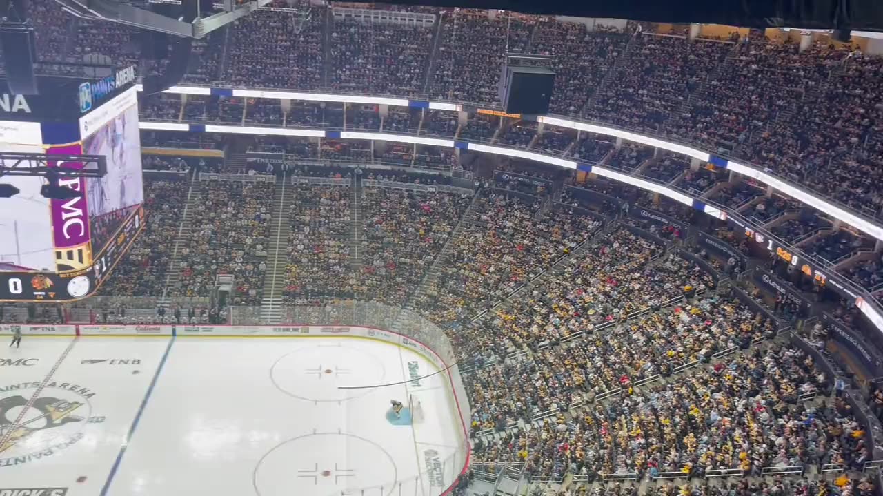 “Fire Canada” chant has broken out at the Penguins opening night game