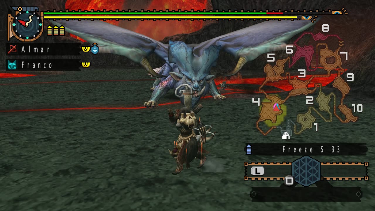 Monster Hunter Freedom Unite - The Empress's Blazing Throne (Elder 4*) Quest Walkthrough