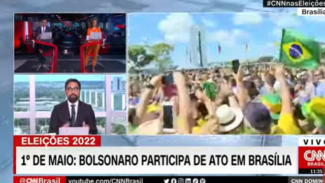 Bolsonaro Participates in the Demonstration in Brasilia On May 1st