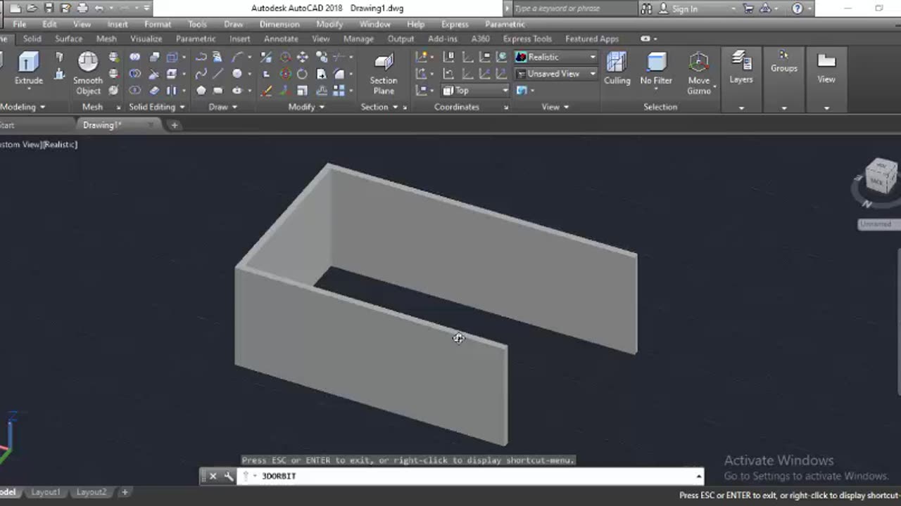 Using 3D Orbit on AutoCAD by Masroor Khan For Beginners