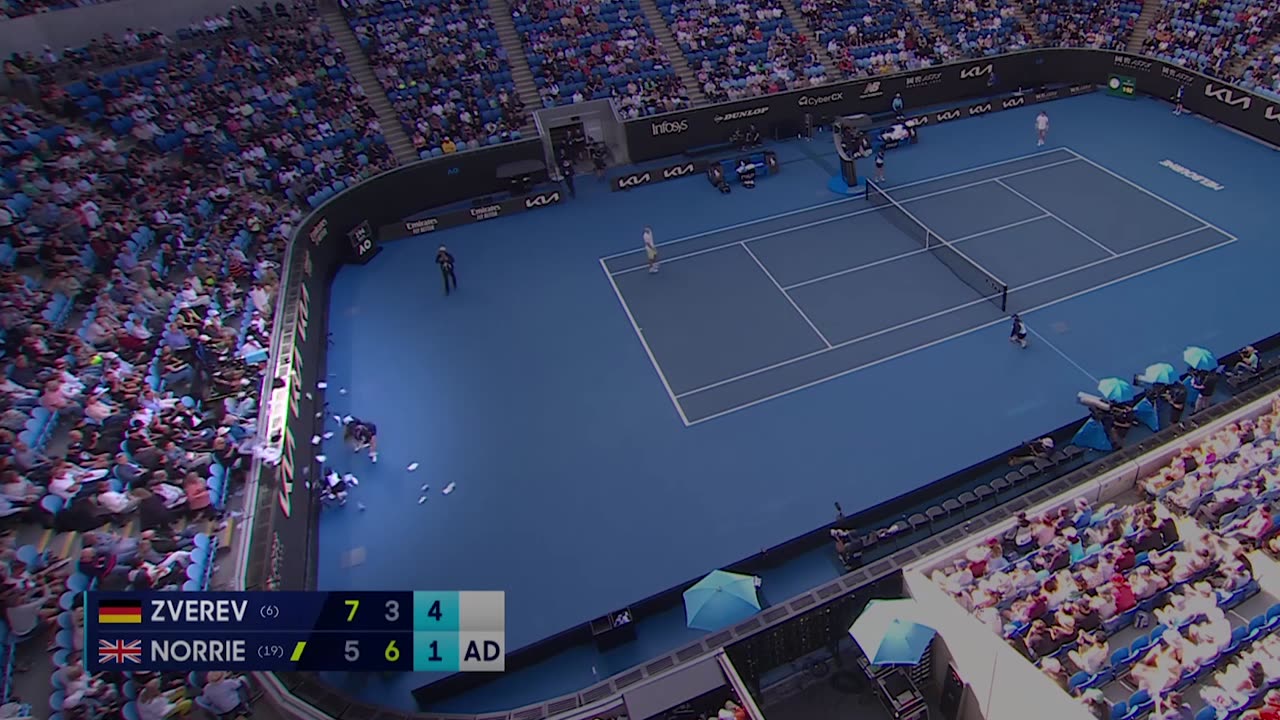 Serving Insanity: Masked Pro-Palestine Lunatic Interrupts Australian Open Match | WWOS