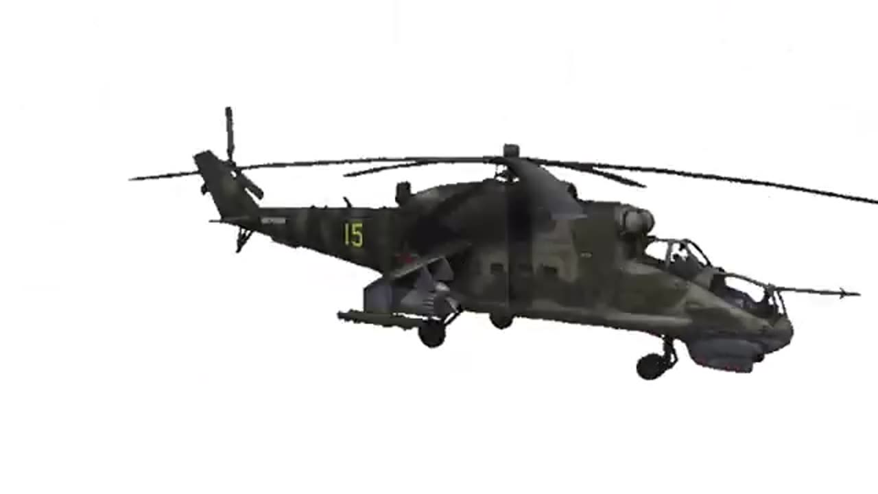 MI-24P Hind Spinning to Swallowing Dust