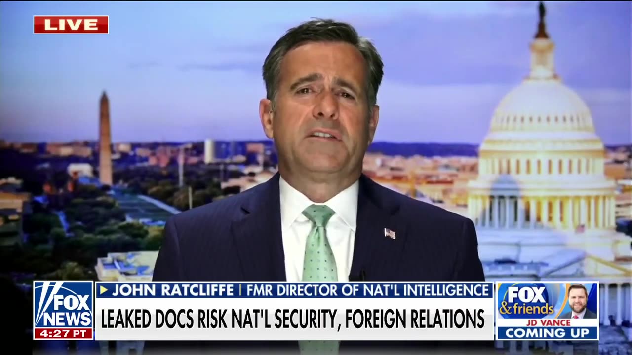 John Ratcliffe warns Pentagon leak 'could be worse' than Snowden