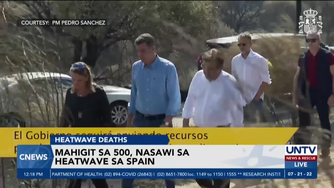 Mahigit 500 nasawi dahil sa nararanasang heatwave sa Spain