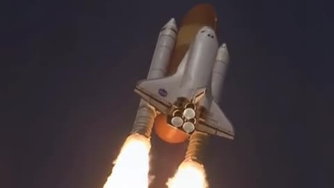 Bird Strikes Top Of The Space Shuttle Discovery