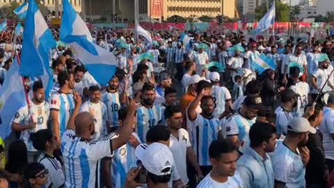 Argentina fans Qatar