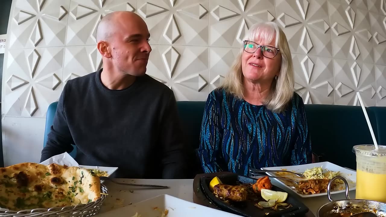 My mom first time trying PAKISTANI FOOD (wow)