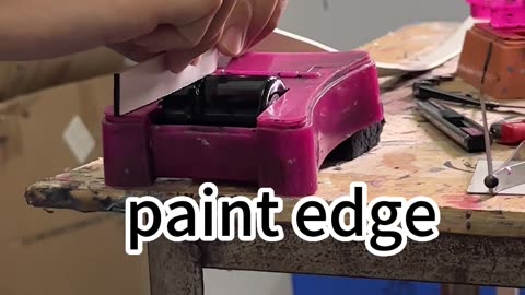 paint edge #fyp #factory #foryou #oem #odm #bagsmaking #manufacturing #hanbagfactory