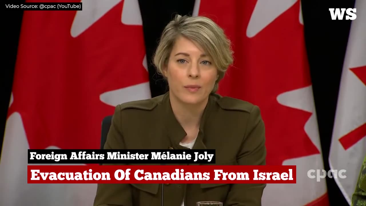 Evacuation Of Canadians From Israel