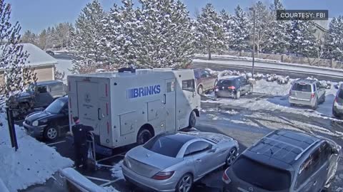 RAW _ Suspects caught on video robbing armored vehicle with AK-47 and handguns