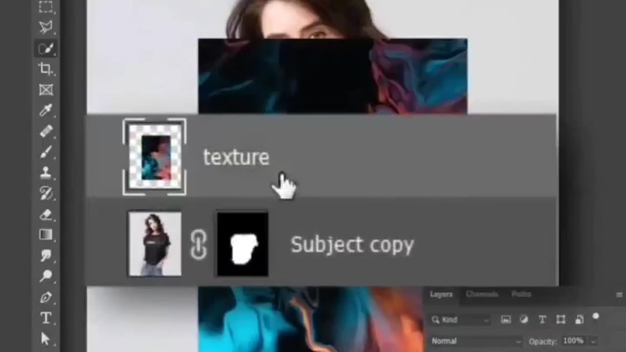 Learn to Blend "Texture Over Tees" in Photoshop