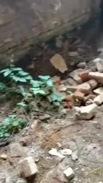 Russians Litter the Inside of Destroyed Building