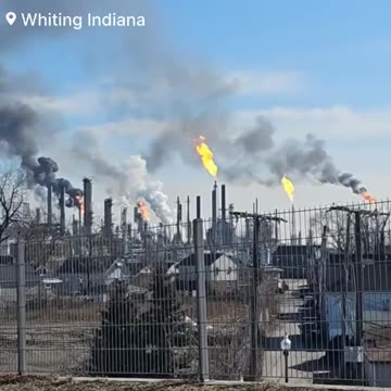 A Power Outage today at the BP oil refinery in Whiting, Indiana Prompting Evacuations