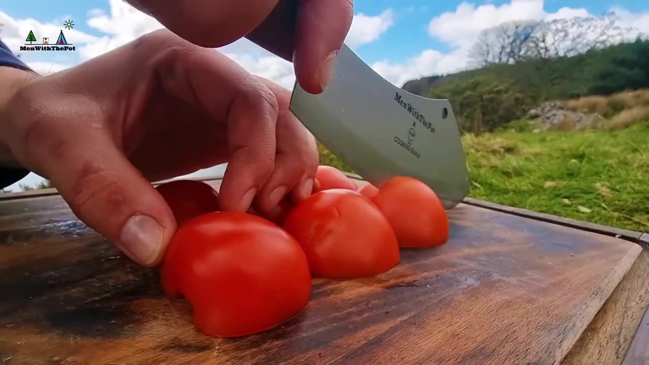 The Most Delicious Tomahawk STEAK Cooked in Nature!😲 NO music! Only Nature and Food