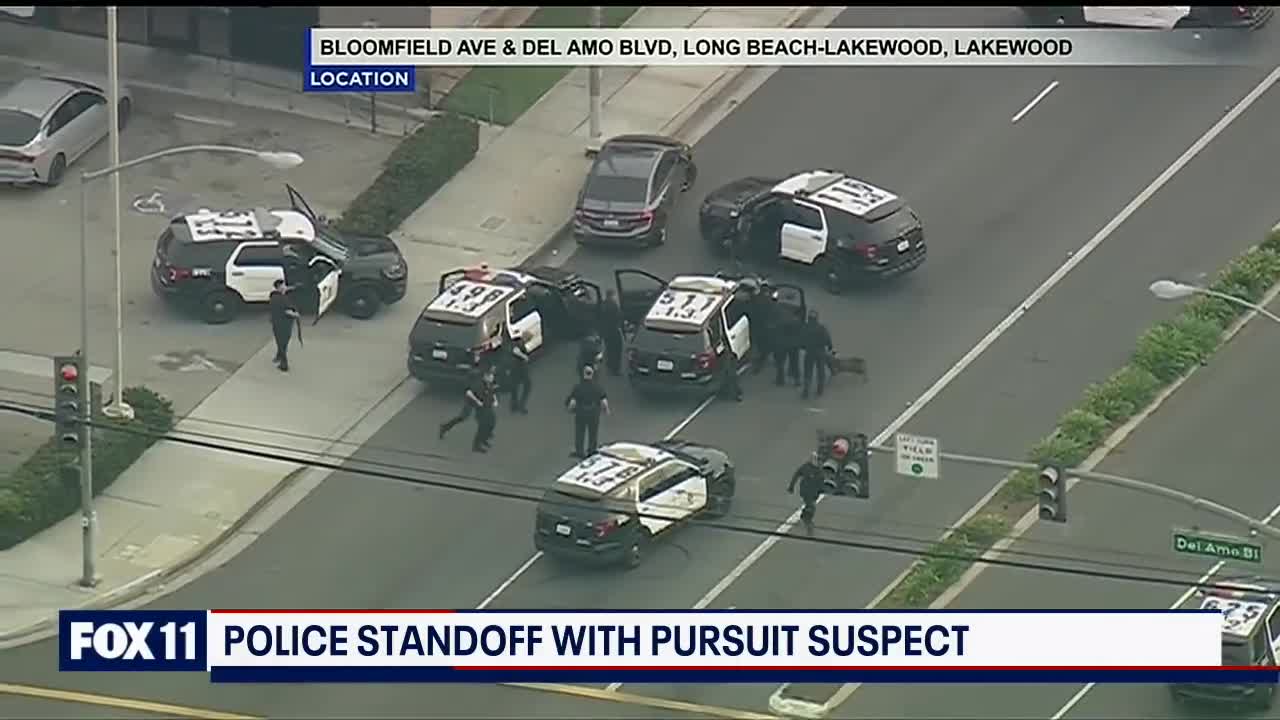 Wild police chase: Suspect gets back in car, drives off after standoff in Lakewood