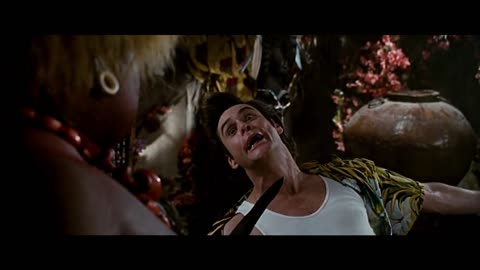 Ace Ventura JIM CARREY # Meeting The Tribe's Sacred Bat Temple