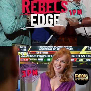 Double Duty today Rebel's Edge on Fox Business 3pm see you then BANG! 💥
