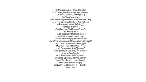 ASP NET RowUpdating GridView Troubles